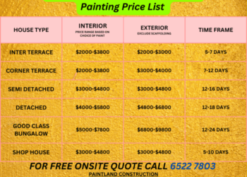 Exterior Painting Cost|Cost To Paint Your Landed Property